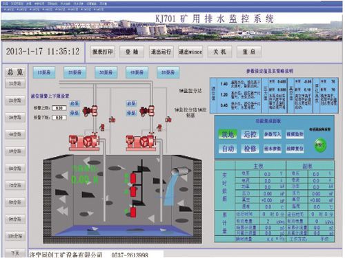 礦井各排水點(潛水泵或離心泵)集中監(jiān)控系統(tǒng)